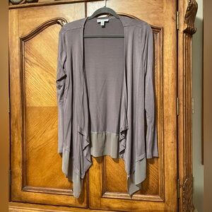 Soft Dana Buchman Womens Sz S Open Front Cardigan Sweater Smokey RoseLightweight